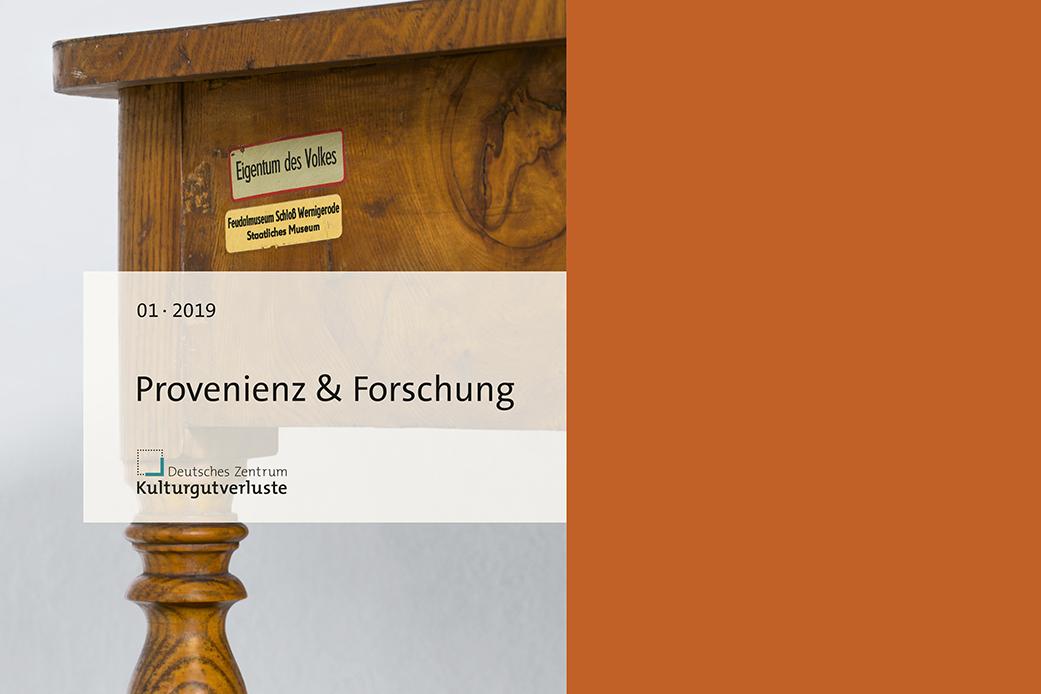 Cover "Provenienz & Forschung" 1/2019